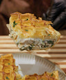 Comfort Chicken Spinach & Turkey Stuffing Pie (whole)